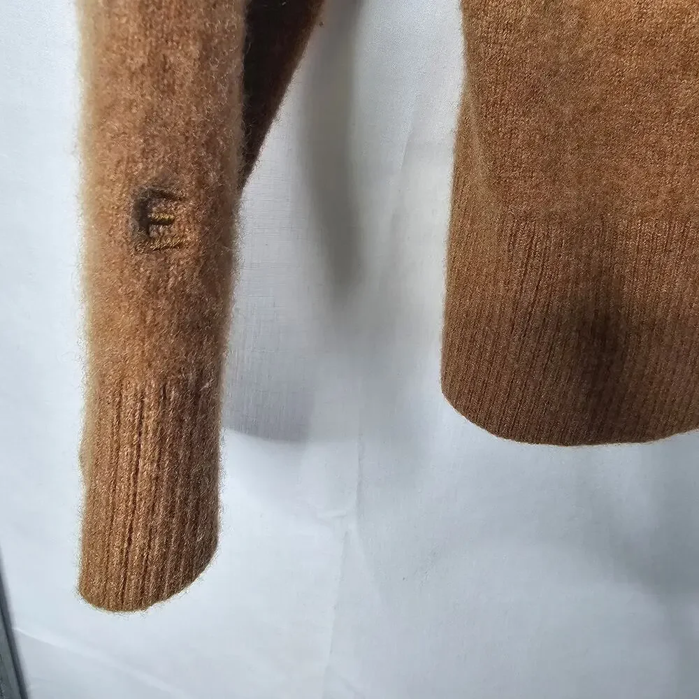 Everlane Women's Cashmere Brown Sweater Size Midium - Picture 8 of 9
